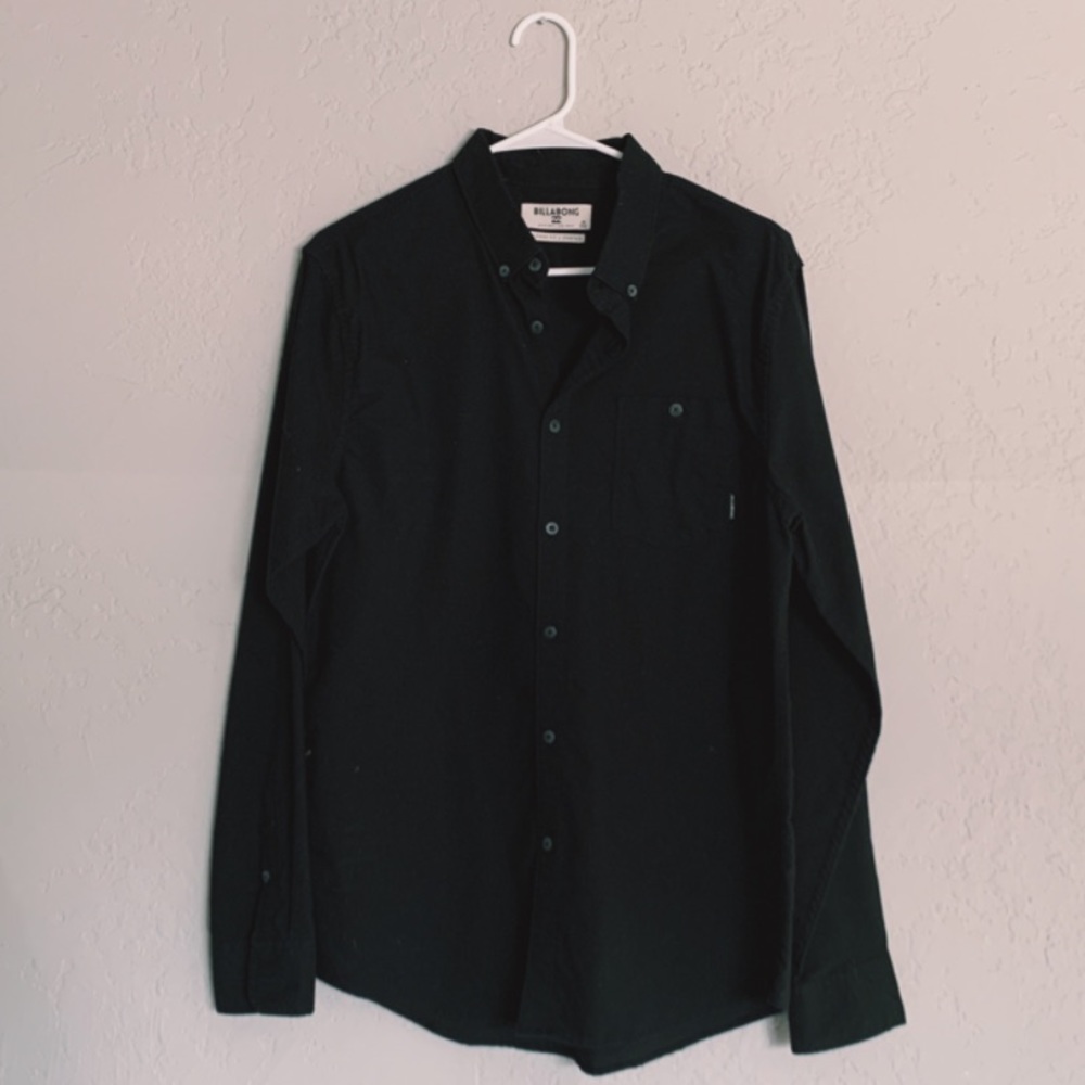 Black billabong button up
